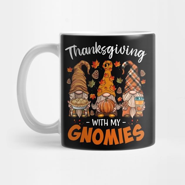 Thanksgiving With My Gnomie Leopard Pumpkin Funny Autumn Gnomes Shirt by WoowyStore